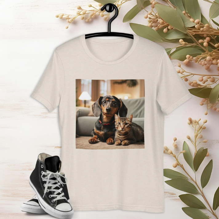 cat and dog shirt